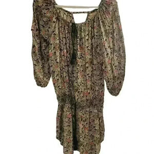Denim & Supply Ralph Lauren Women’s Dress Size XS Olive Pink Floral Paisley